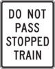 Do Not Pass Stopped Train Clip Art